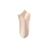 Meias invisíveis femininas, antiderrapantes, respiráveis, absorventes de suor, finas, 100% algodão, meias curtas de cor sólida, atacado da indústria de meias de Zhuzji