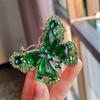 Broche de Mariposa Grande de Cristal Pesado Moda Animal Insecto Broche para Mujer Vintage de Alta Gama Versátil Broche para Abrigo