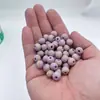 Contas de Madeira Multicor Gravadas Transfronteiriças de 10mm, Contas de Madeira Maciça, Contas Redondas de Madeira, Acessórios para Pulseiras e Colares de Madeira