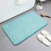 Tapetes de Piso Transfronterizos, Tapetes de Piso de Terciopelo Coral, Tapetes de Piso Domésticos de Espuma Viscoelástica para Baño Absorbentes Engrosados con Piedra en Relieve, Tapetes de Puerta, Hechos a Medida