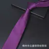 Fábrica em estoque atacado cor sólida alta qualidade negócios casamento formal camisa 8CM feito à mão estilo coreano moda gravata