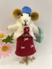 Muñeca Colgante de Fieltro de Lana Hecha a Mano Nepalí Linda Oveja Conejo Llavero Cadena de Bolso Decoración de Bolso Producto Terminado