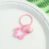Chaveiro Pingente Estrela de Cinco Pontas Fofo de Alto Valor Estético Charme de Bolsa DIY Anel de Cartão Esmaltado Decoração de Sino Chaveiro