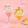 Kit de Materiais DIY Artesanal Infantil Cola de Creme Simulação Lama de Cristal Fofa Copo de Sorvete Brinquedo Pequeno para Menina