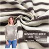 066 # Jacquard Cvc Doble Raya (003) Tejido de Punto Rayado Teñido en Hilo para Ropa Camisetas