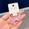 Pacote com 2 novo estilo super fada transparentes como gelo elásticos de cabelo de borboleta para crianças, corda doce e fofa de alta elasticidade, acessórios de cabelo de princesa para meninas
