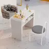 Conjunto de Mesa e Cadeira Multifuncional Estilo Cream para Manicure Preço Especial Econômico Simples e Duplo Acessível Luxo Popular Mesa de Manicure do Instagram