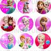 Gema del Tiempo con Imagen, Parche de Vidrio de la Princesa de Hielo y Nieve, Accesorios de Anillo y Aretes, Se Puede Personalizar, Cualquier Patrón