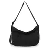 Bolsa Transversal Cor Sólida Estilo Japonês Mais Vendida, Bolsa Mensageiro Simples e Versátil para Homens, Bolsa de Ombro Casual de Grande Capacidade, Bolsa para Estudante e Trajeto