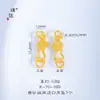 Puzuo Acessórios DIY Cor Forte Preservação Fosco Areia Dourada Lótus Cabana Chuva Gradiente Acabamento de Orelha Fivela Fivela Universal para Mulheres