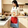 Delantal de dibujos animados para adultos, lavable con paño, impermeable y a prueba de aceite, adecuado para uso en la cocina, cocinar, lindo y juvenil, adecuado para comer y ropa de trabajo