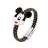 Transfronterizo Europeo y Americano Caliente Dibujos Animados Animación Panjiadora Linda Serie de Mickey Pulsera de Joyería de Cuerda Tejida Venta al por Mayor