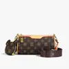 Bolso Bandolera Versátil de un Solo Hombro para Mujer, Moderno con Bolsita para Auriculares, Bolso de Mano de Alta Gama, Nuevo Modelo 2026, Bolso Cilíndrico con Monograma