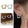 Nuevos Pendientes de Clip con Tornillo de Estilo Minimalista para Mujer, Pendientes de Aro Espiral de Estrella de Cinco Puntas a la Moda, Pendientes de Aro Simples Versátiles al por Mayor