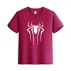 Camiseta de Algodão de Manga Curta Cor Sólida Verão Transfronteiriça Roupas Infantis Meia-manga Roupas Pai e Filho Roupas de Classe Camiseta Básica com LOGO Estampado