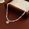 Collar con colgante de calabaza con incrustaciones de circonita y técnica de goteo de aceite para otoño e invierno, sensación de lujo ligero y alta gama, cadena para la clavícula, joyería versátil de nicho para el día a día de las mujeres
