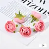 Flores Artificiales Estilo Europeo Mini Brotes de Té Cabezas de Flor Accesorios DIY Hecho a Mano Material de Flor de Seda Tocado Pasador Flor Decorativa