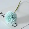 Otoño flor artificial de una sola cabeza bola de diente de león crisantemo flor artificial decoración para sala de estar del hogar accesorios para estudio de bodas al por mayor