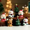 Enfeite de Mesa Papai Noel Decorações de Natal Cenário Enfeite Boneco de Neve Brinquedo Presente para Crianças