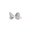 Aretes Redondos de Acero Inoxidable con Forma de Rombo y Aros, Aretes Irregulares Tridimensionales, Accesorios para Orejas Personalizados DIY, Venta al por Mayor Transfronteriza