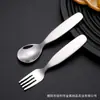 Colher Peiliheng de Aço Inoxidável 304 para Uso Doméstico Infantil Colher de Sopa Redonda Simples Utensílio de Mesa