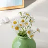 Estilo ins cerámica crema botella redonda pequeña flores secas flores artificiales juego entrada dormitorio sala de estar oficina decoración adornos