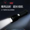 Linterna Led Recargable de Luz Fuerte P50 para Exteriores Transfronteriza Linterna de Aleación de Aluminio Impermeable de Largo Alcance con Zoom Linterna de Senderismo al por Mayor