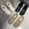 2023 Nueva Moda Botas de Nieve Otoño e Invierno Botines Botas de Algodón Estilo Coreano para Mujer Forradas de Felpa Cálidas de Caña Baja Zapatos de Algodón para Mujer