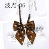Gravata Borboleta Bolinhas Chanfrada Estilo Coreano Estilo Preppy Meninas Colarinho de Pena Flor Uniforme Uniforme Escolar Roupa de Marinheiro Uniforme Jk Gravata Borboleta