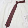 Corbata Pajarita Roja Azul Dorada Estilo Campus Japonés JK/DK para Hombres y Mujeres Cremallera Libre Sin Cremallera Raya Vino Tinto Tendencia
