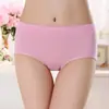 Ropa Interior de Algodón Puro para Mujer al por Mayor Nueva Bragas de Color Sólido de Algodón Cintura Media Talla Extra Grande Ropa Interior Q661Xxl