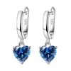 Aliexpress Cross-Border Novo Conjunto Amor Brincos Femininos Personalizado Criativo Zircônia Anel Aberto Pingente em Forma de Coração Corrente