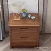 Mesa de cabeceira mini 40 em madeira maciça de nogueira simples moderna novo estilo chinês armário de armazenamento armário de armazenamento de cabeceira de quarto totalmente montado