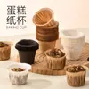 Fabricante Copos de Papel para Cupcake Tulipa Copos para Muffin Copos Chapéu de Chama Resistentes ao Forno Resistentes a Altas Temperaturas Copos para Muffin à Prova de Óleo