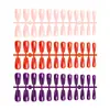 Puntas de Uñas Trapezoidales Translúcidas de Color Sólido Transfronterizas Parches de Uñas Postizas Terminados Uñas Portables Parches Versátiles para Uñas Artísticas Accesorios Multicolor