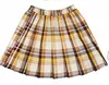 2025 Nueva Falda Plisada de Cuadros Uniforme JK Genuino para Niñas Estilo Universitario de Primavera Falda de Primavera Falda Corta de Verano
