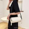 Bolsa rolo cilíndrica Nova bolsa quadrada pequena estilo coreano moda estilo Hong Kong casual simples bolsa de ombro transversal