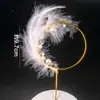 Día de San Valentín Chino Venta al por Mayor Corona Adornos para Decoración de Pasteles de Cumpleaños Cisne Encaje Perla Accesorios para Decoración de Pasteles