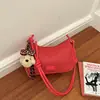 Bolsa de Almohada Versátil Chic de Nicho Coreano Nueva Moda Simple Bolso Tejido de Mano Bolso de Hombro Único de Alta Gama
