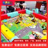 Equipo de juegos infantiles para exteriores excavadora de ingeniería con control remoto instalaciones de entretenimiento puesto de juegos de plaza proyecto caliente