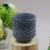 Estilo Nórdico Interior Vintage Cerámica Grabada Taza para Velas Decoración Ins Velas Vacías Hechas a Mano Taza para Rellenar con Cera de Aromaterapia