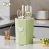 Suporte para facas de cozinha prateleira de armazenamento multifuncional suporte de mesa para escorrer facas porta-hashis tesoura suporte para facas de cozinha