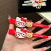 Presilha de cabelo fofa estilo japonês da Kitty, presilha de bico de pato grande para franja, porta-acessórios de cabelo de gatinha doce de desenho animado