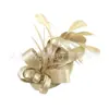 Venta caliente de Amazon sombrero bombín vintage de plumas accesorios para el cabello precioso tocado de sombrero bombín de satén sombrero de actuación nupcial europeo y americano