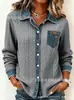 2026 Comércio Exterior Transfronteiriço Amazon Site Independente Moda Feminina de Verão Camisa de Manga Longa com Estampa Xadrez Roupas Femininas