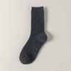 Meias de lã novas para outono e inverno, meias cano alto de cor sólida versáteis para senhoras, meias de cashmere absorventes de suor e respiráveis para crianças, meias quentes de inverno