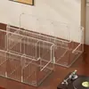 Estante para Discos de CD de Escritorio Caja de Almacenamiento para Cassettes de Discos Ópticos Estante de Exhibición para Álbumes de Discos de Vinilo Estante de Almacenamiento para Colección