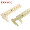 Fabricante Fan Yu Pie de Rey de Cobre Cobre Puro Antiguo Calibrador Arqueológico para Joyería Piedras Preciosas Calibrador Medidor de Espesor Regla de Medición