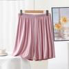 Pantalones de pijama de cintura elástica para mujer verano holgados talla grande más gordos shorts para el hogar pantalones casuales pantalones de pierna ancha casual versátil