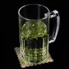 Taza de Vidrio con Asa, Jarra de Cerveza Grande Engrosada, Taza de Cerveza, Taza de Té para Casa de Té, Taza para Beber en Casa, Taza de Héroe